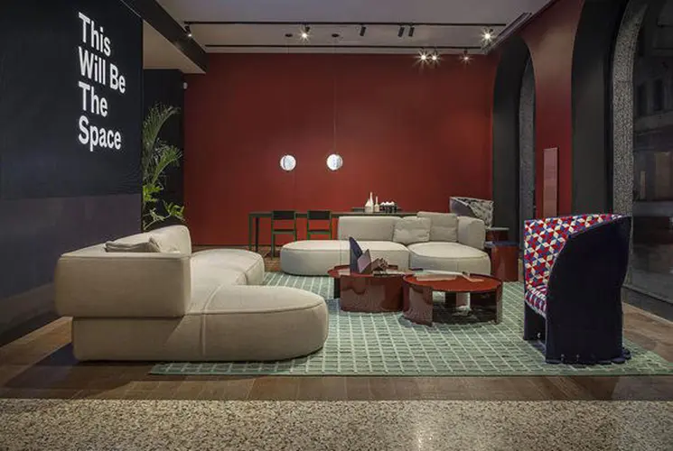 new Patricia Urquiola design for Cassina Milano, on of the best furniture shop in Milan