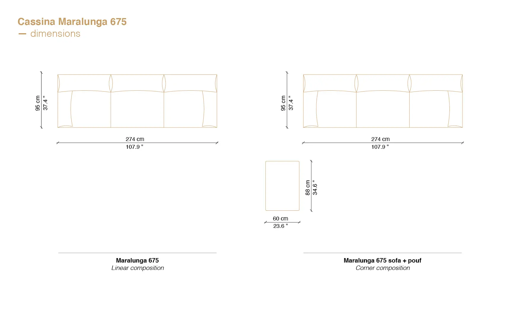Maralunga sofa dimensions and Cassina maralunga price