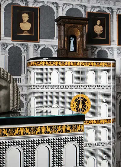 Fornasetti new 2021 collection "Antichità Contemporanea" launched at Milan Furniture Fair 2021