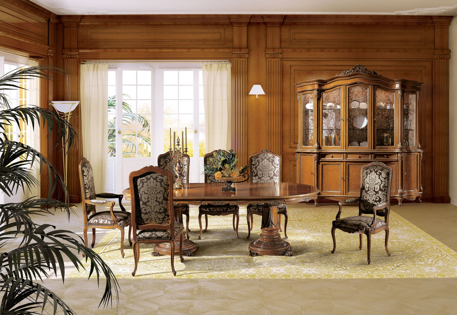 Italian Style Dining Room In White