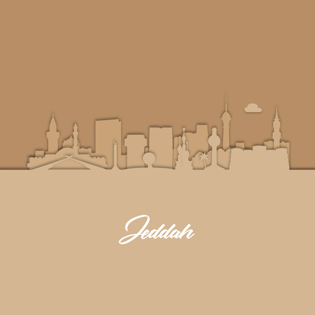 Jeddah skyline to display our interior design project