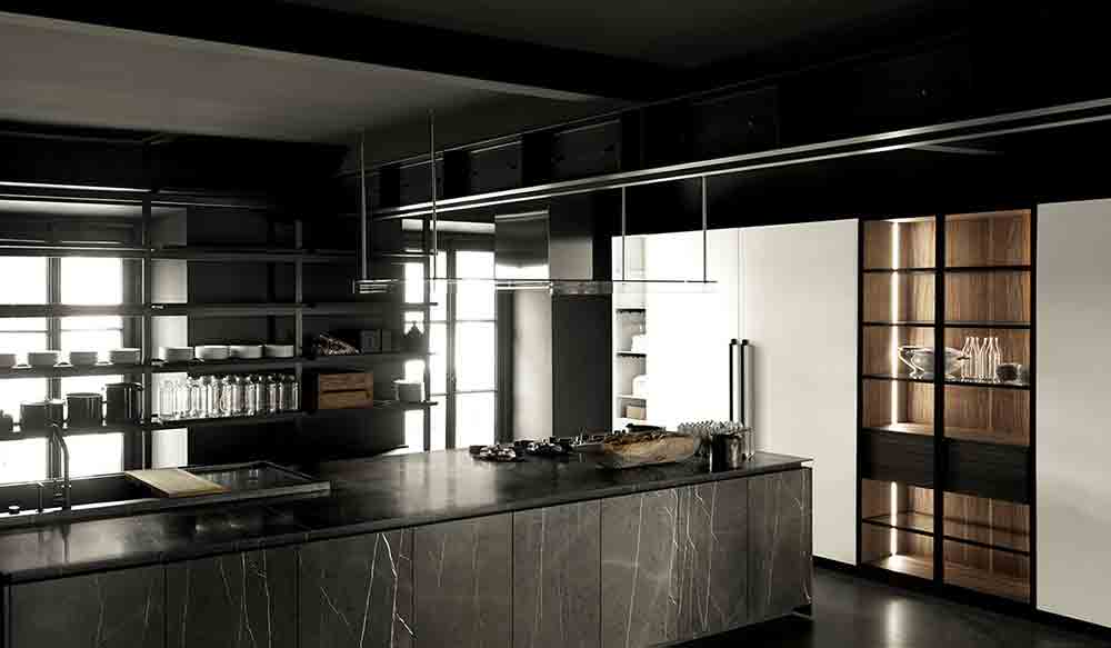 Aprile Boffi Kitchen inside Boffi Milano Showroom in Via Solferino