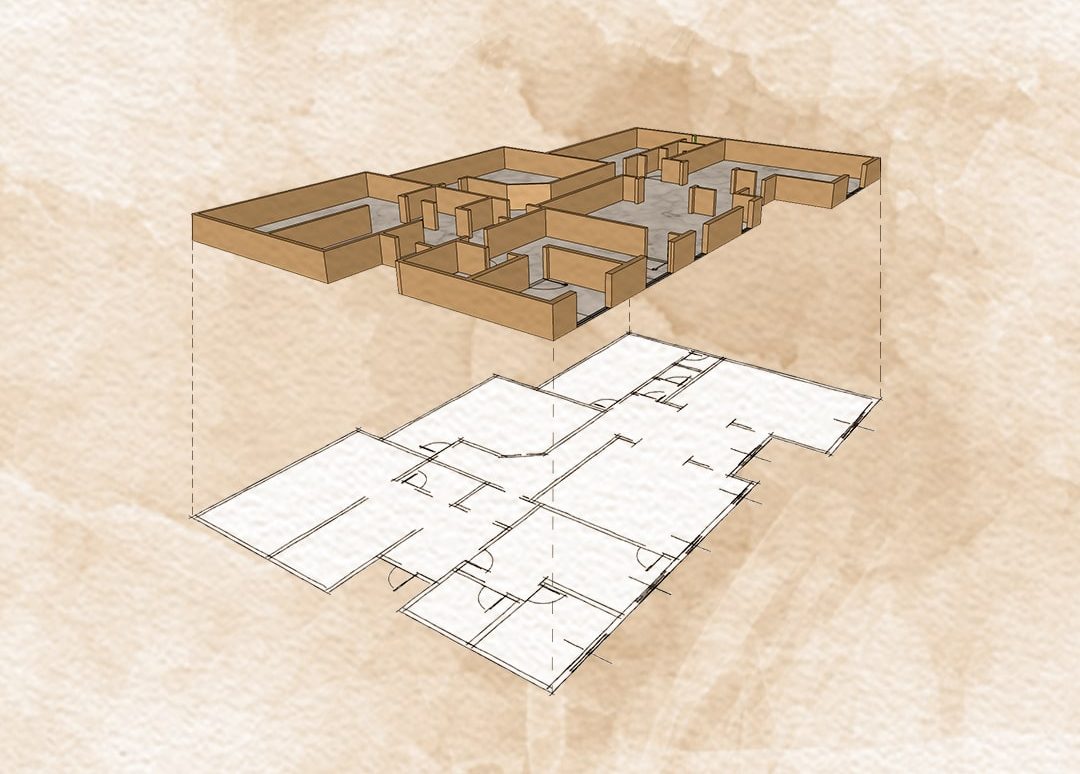 floor plan of the interior design jeddah project developed by esperiri milano