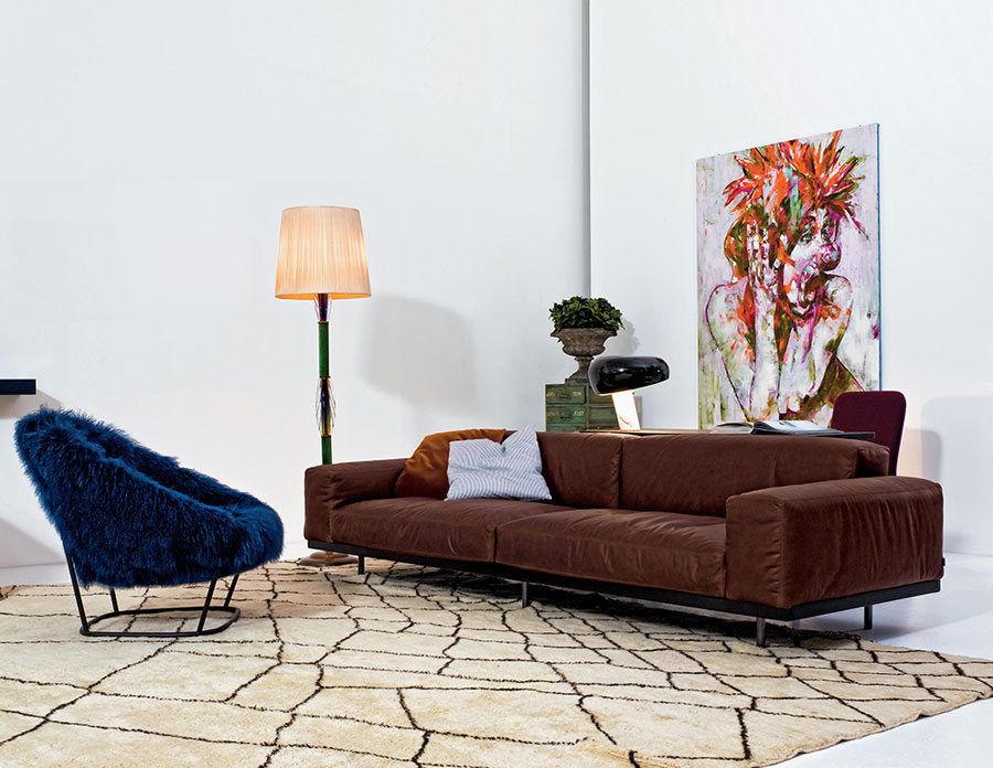 katrin arflex armchair with naviglio sofa pieces of eclectic Italian furniture