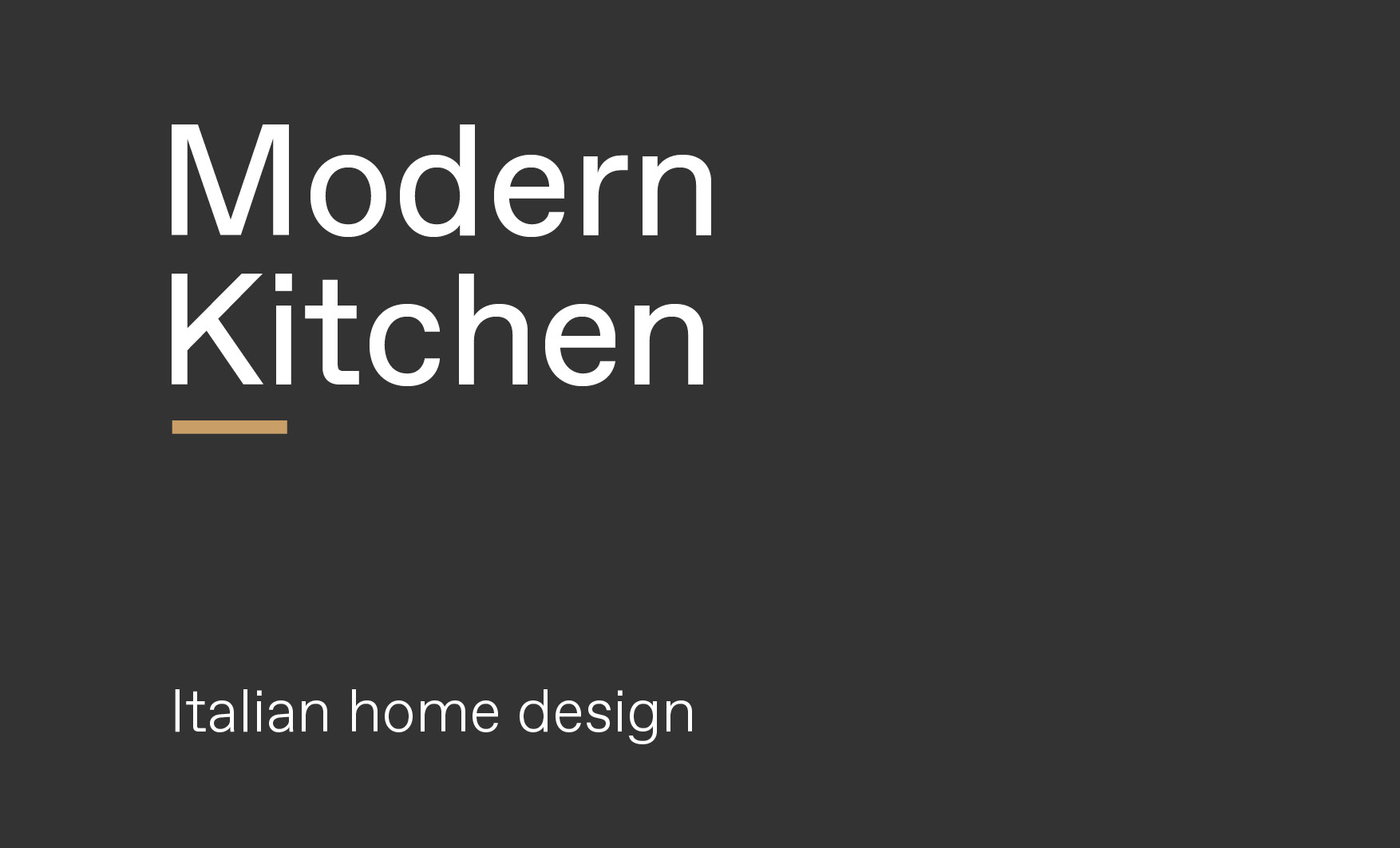 Concept of modern Italian kitchen design made by Esperiri team