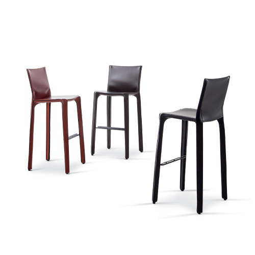 cassina cab stools in leather