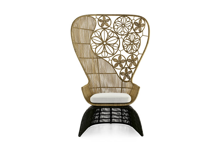 canasta outdoor armchair by beb italia