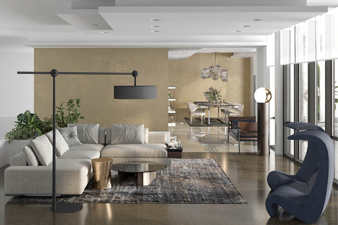 luxury virtual staging and italian interior design project by esperiri milano