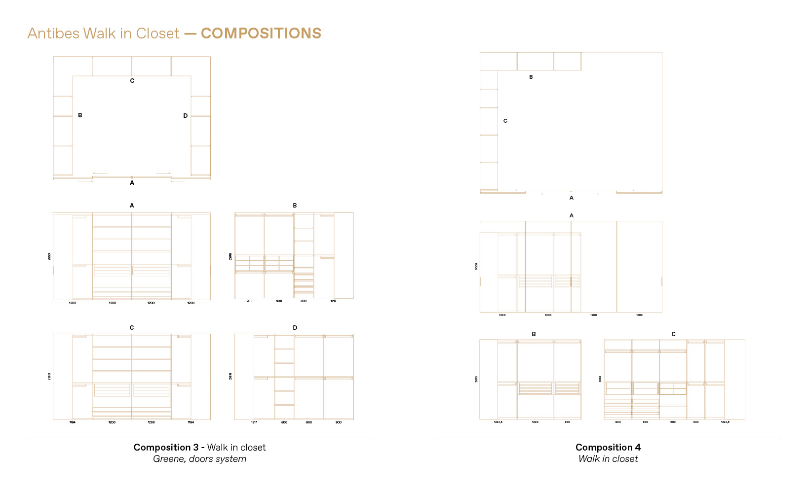 you can design with us the Boffi walk in closet you imagine