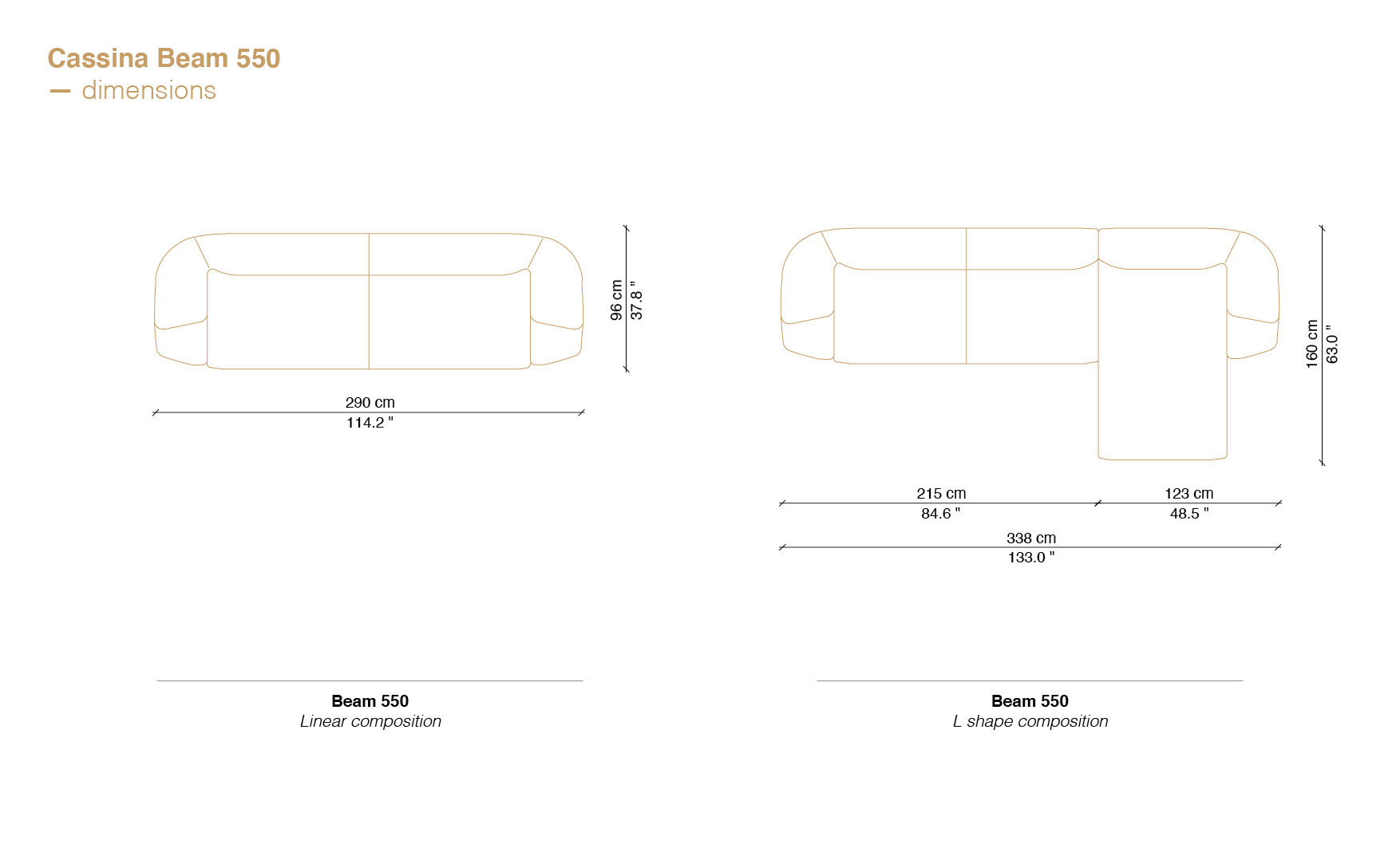 Mex Beam sofa compositions and different Cassina sofa price