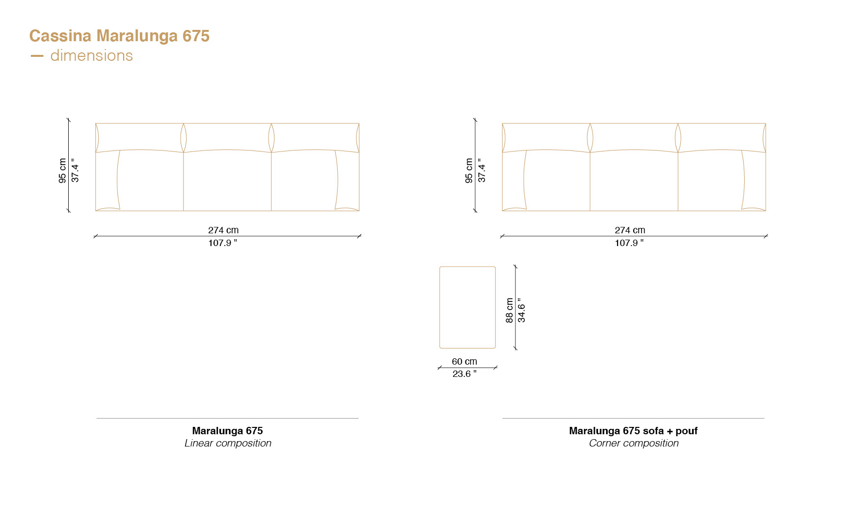 Maralunga sofa dimensions and Cassina maralunga price