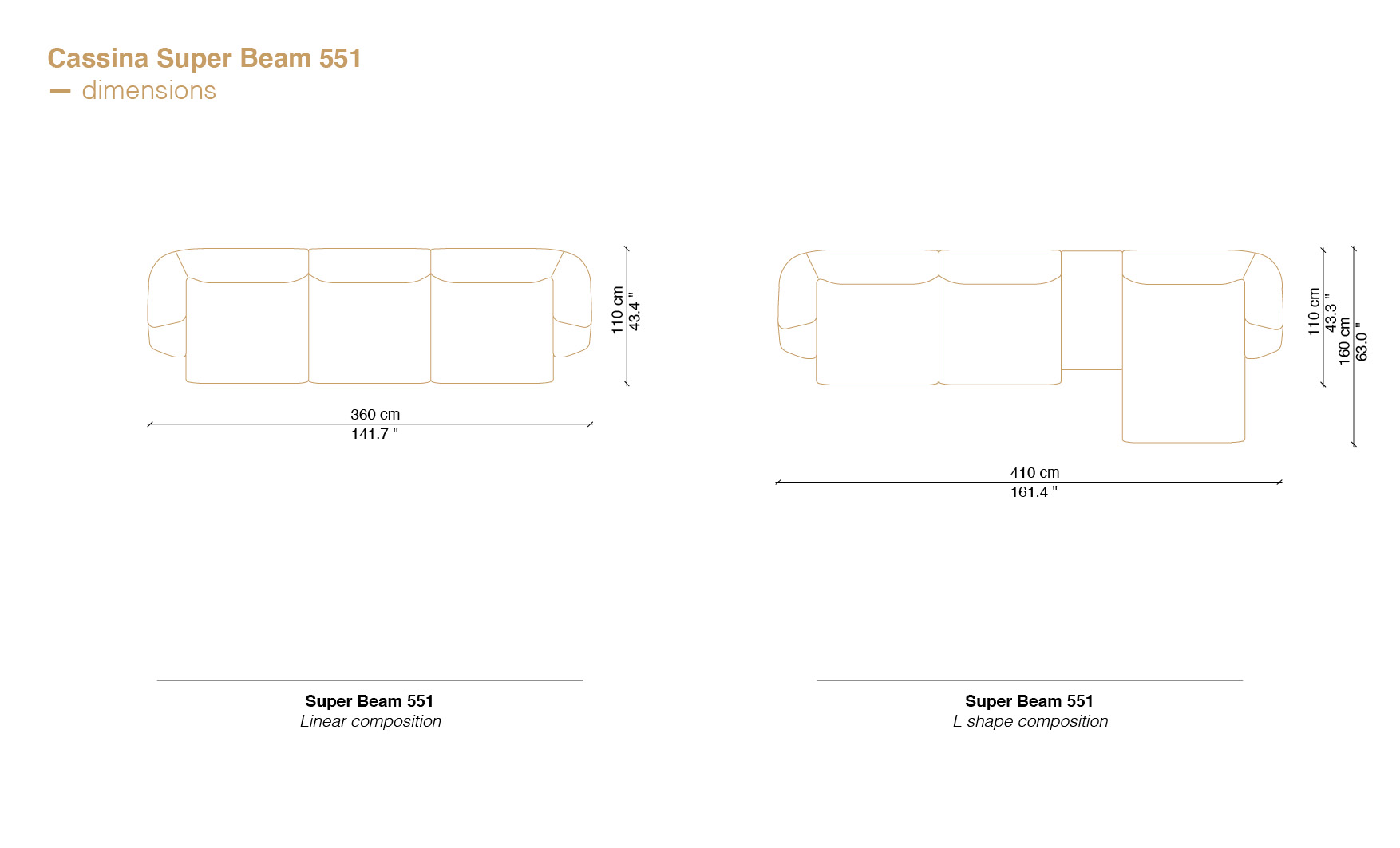 super beam sofa dimensions and Cassina sofa price