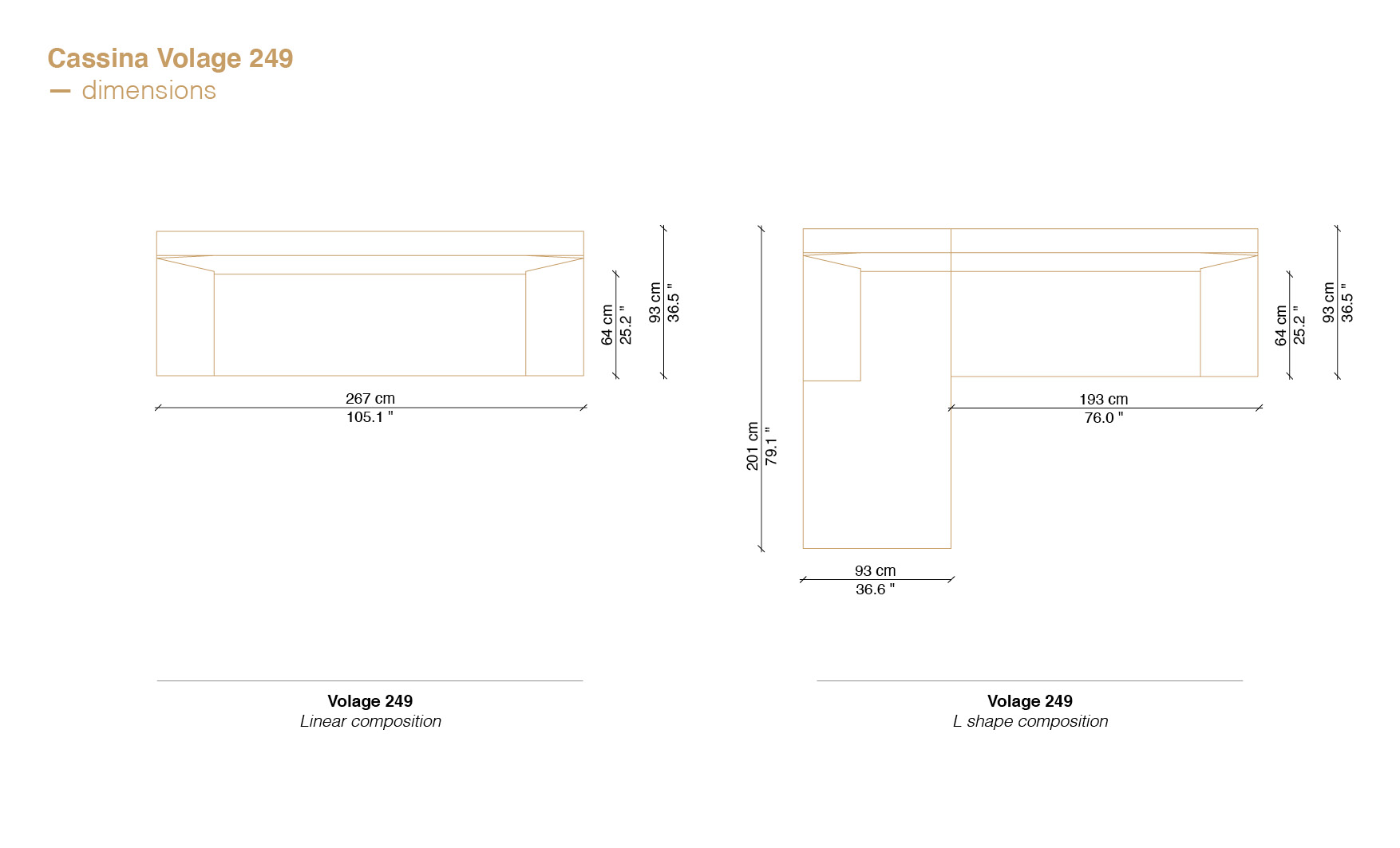 Volage sofa compositions and Cassina sofa price informations