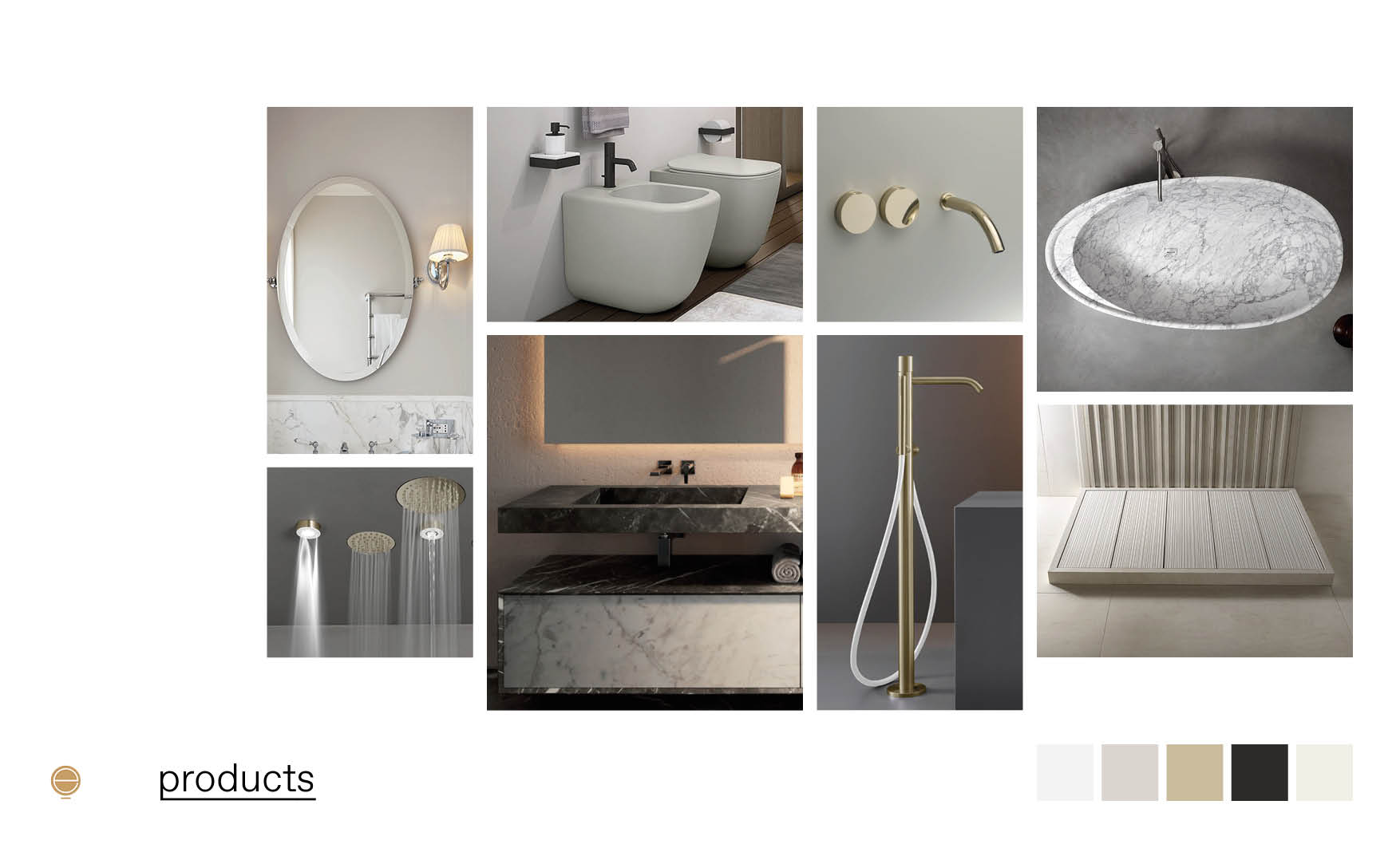 high end furniture of luxury Italian bathrooms