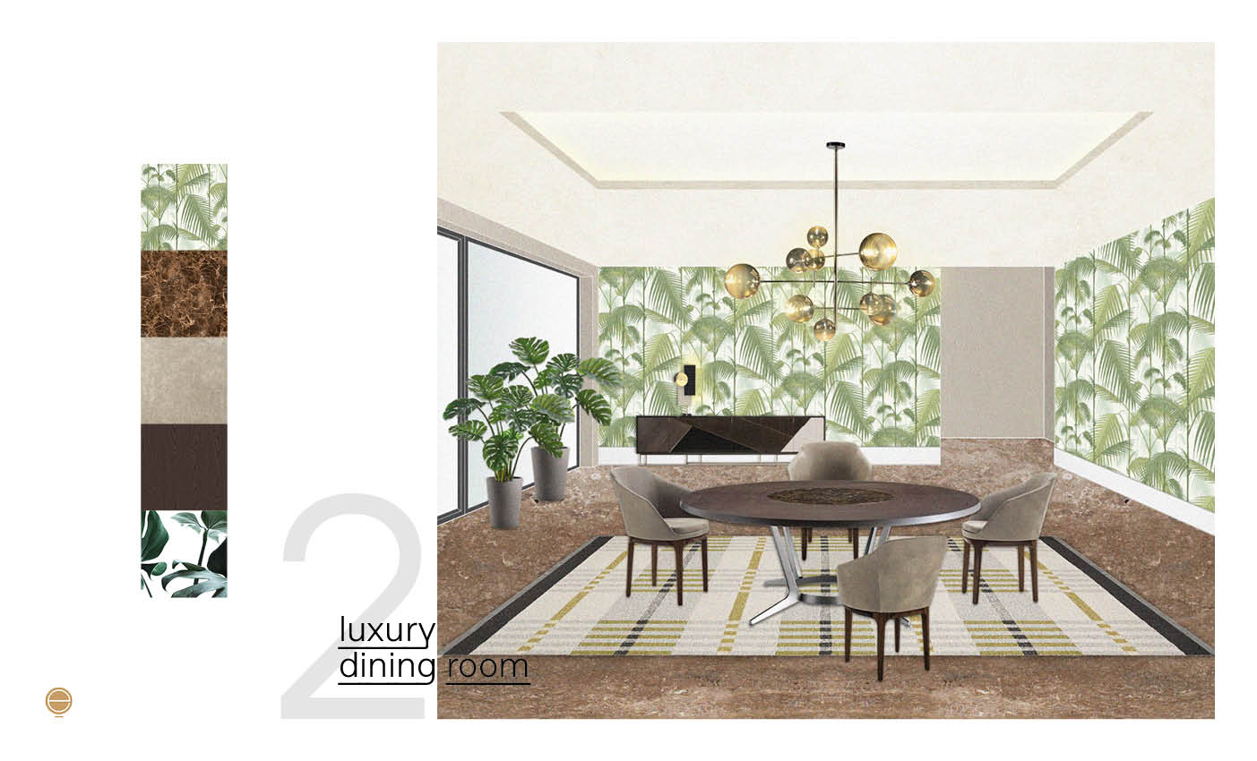 tropical luxury dining room design inspiration