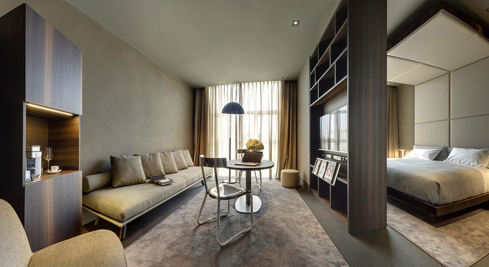 luxury hotels in Milan and Il Duca Hotel contemporary style