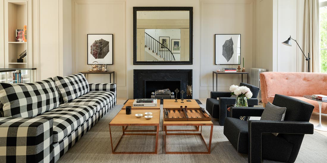 Ashe Leandro studio and its new york apartment interior design project with flexform sofa and cassina armchairs