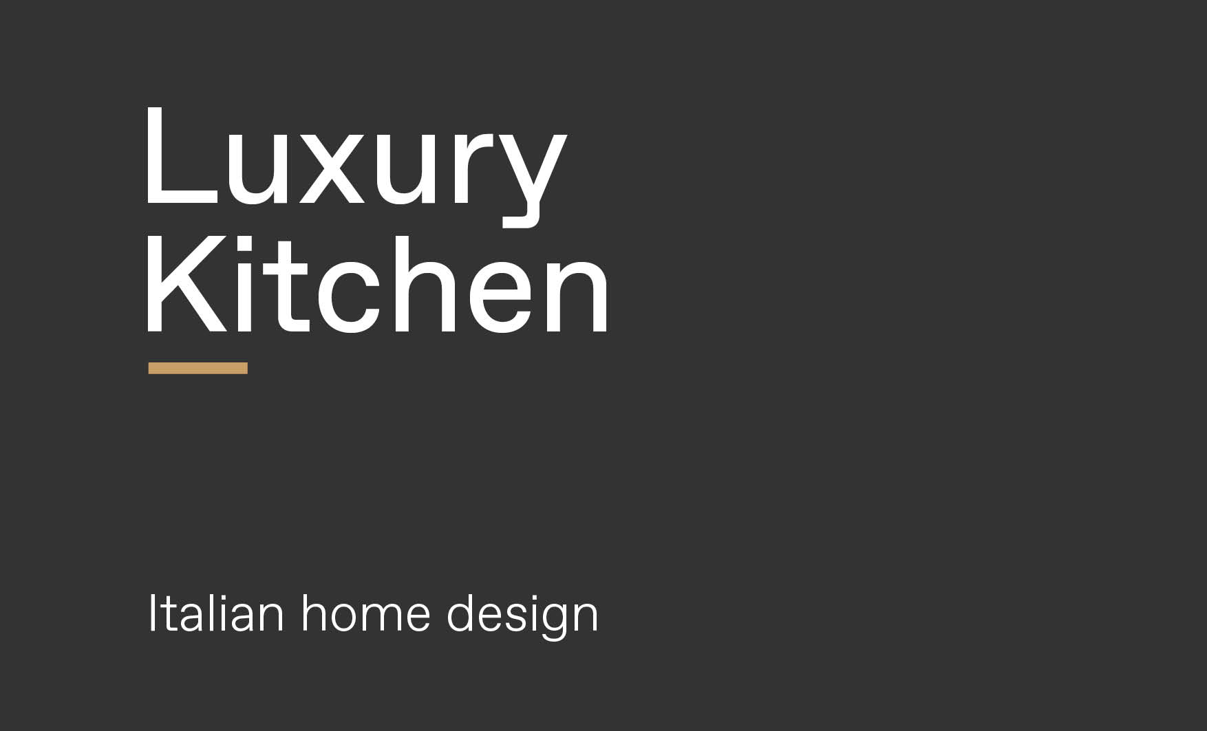 Concept of luxury modern kitchen design made by Esperiri team