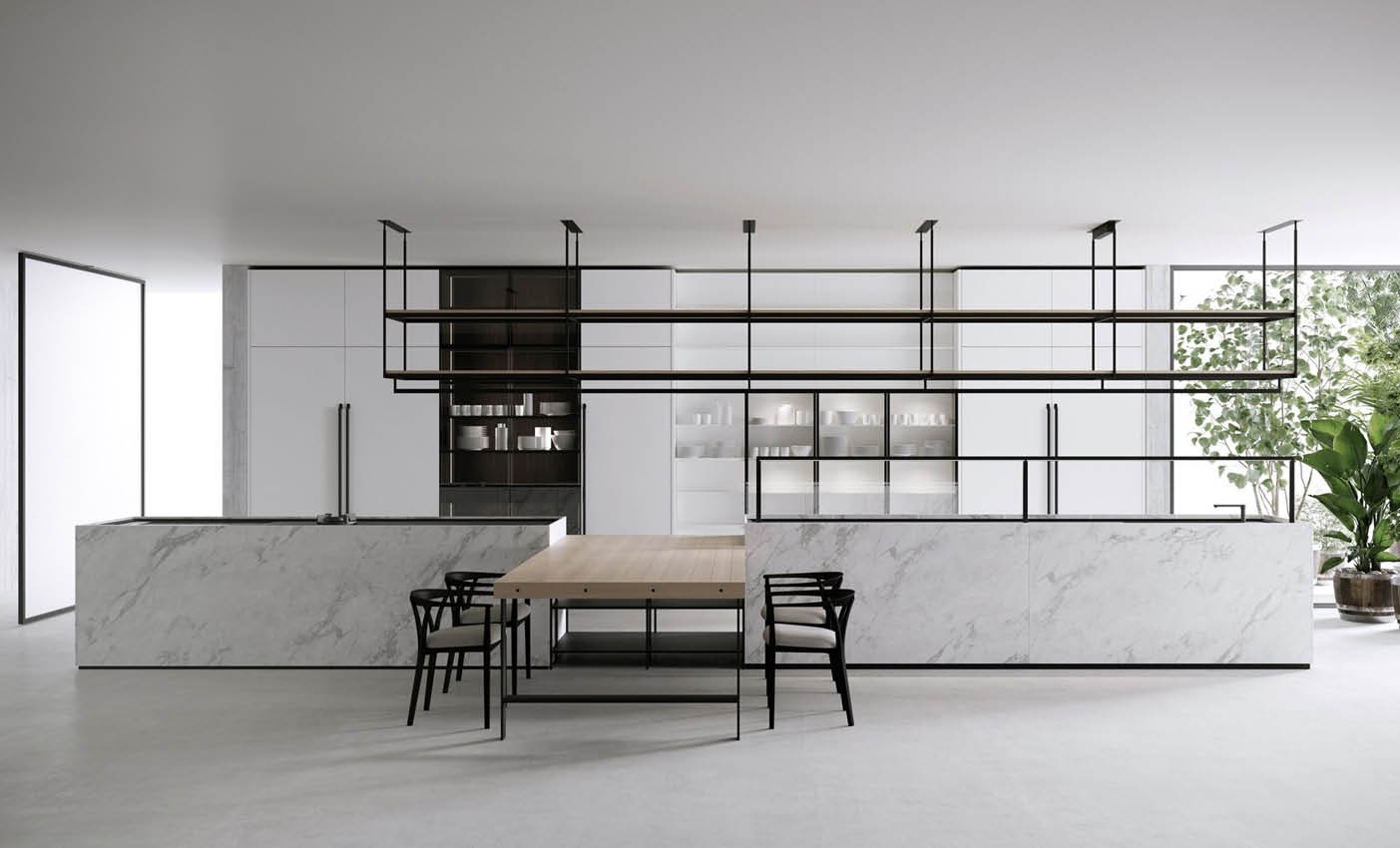 boffi combine kitchen presented during milan design week 2020 