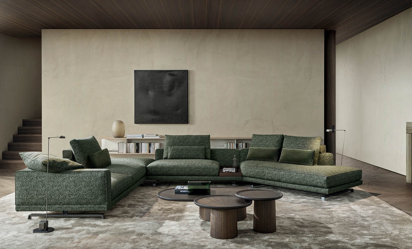new octave sofa presented by molteni during milan design week 2020