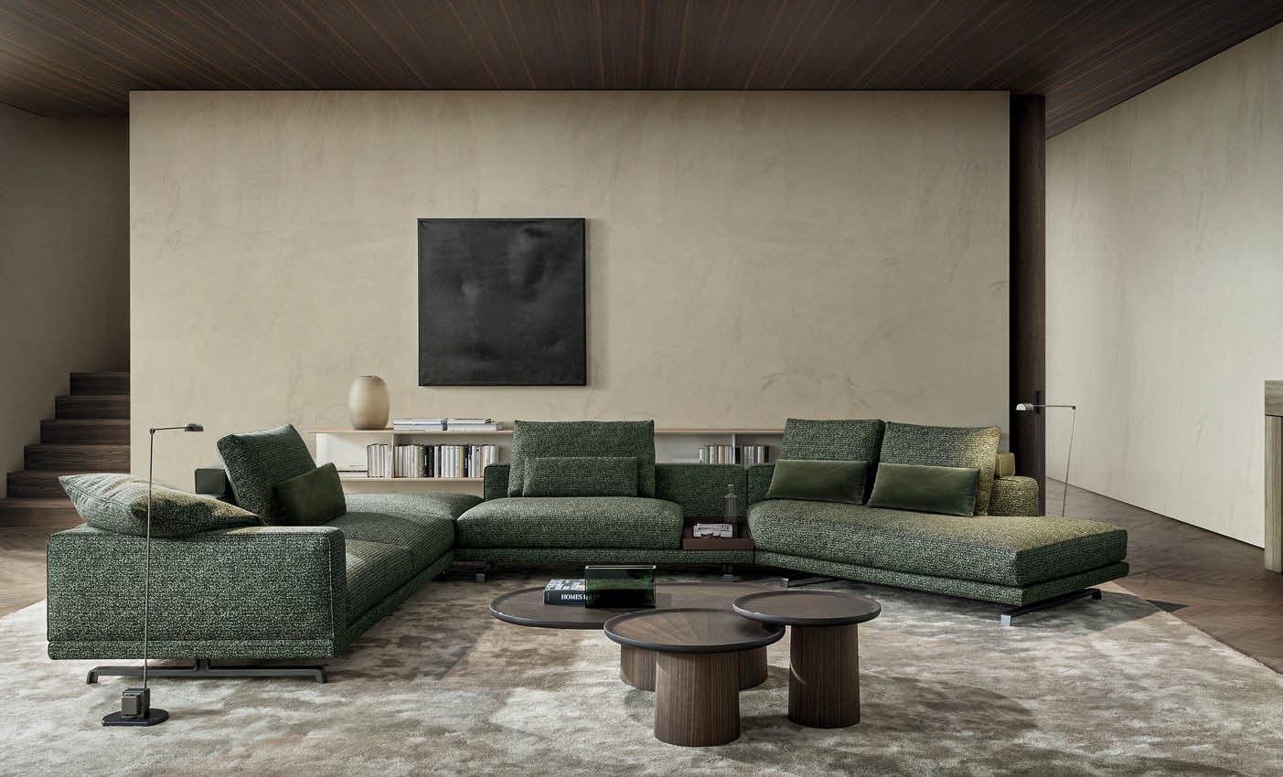 new octave sofa presented by molteni during milan design week 2020 