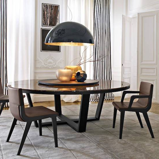 Italian style dining room furniture set composition