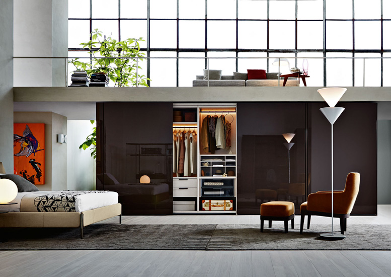 Molteni wardrobes linear composition