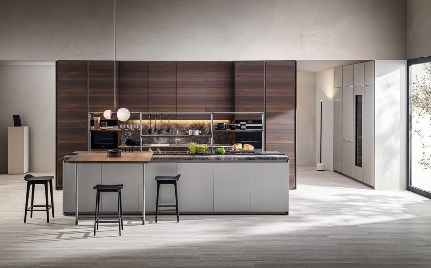 Molteni kitchens and Sistema XY model designed by Francesco Meda