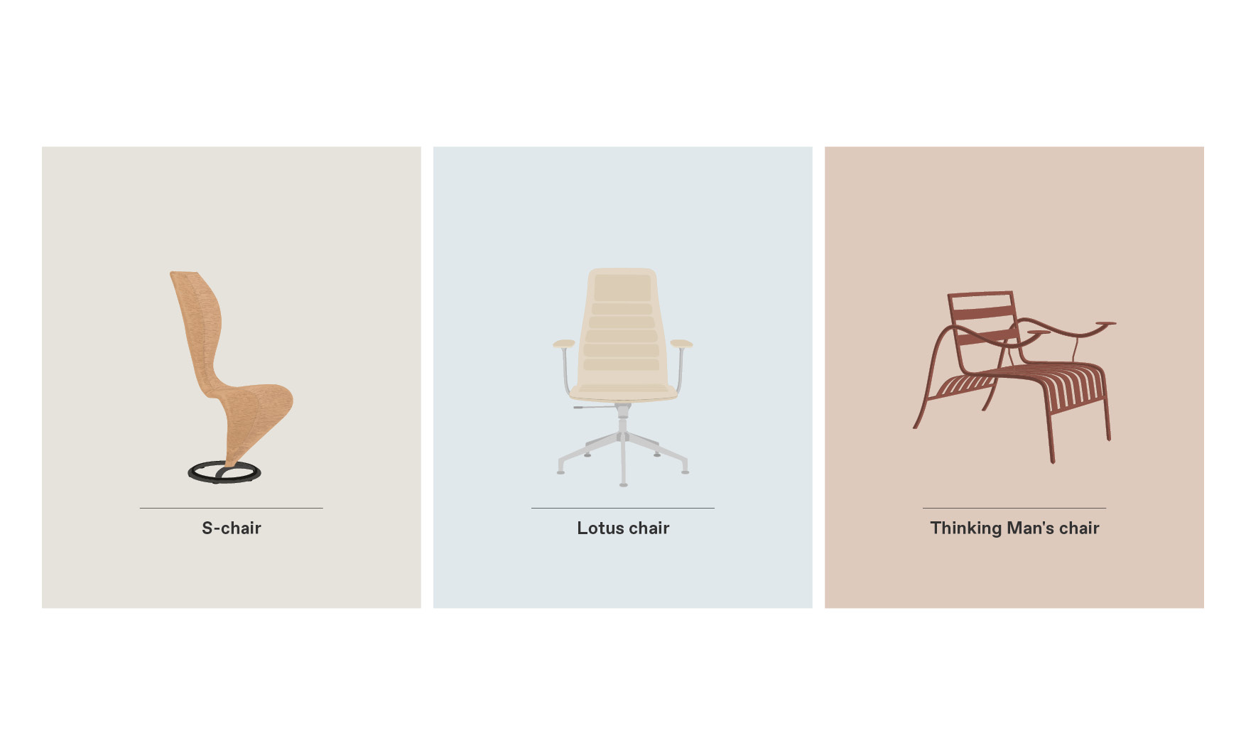 S-Chair Lotus and Thinking Man's Chair Cappellini Chairs design