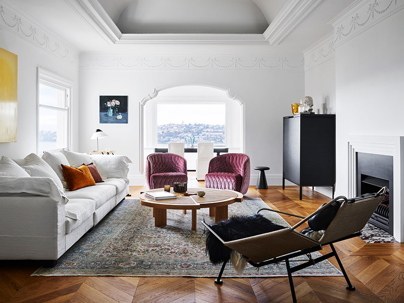 Coastal-fusion Style for this Living Room designed by Arent & Pyke: Best Interior Designer Sydney has to Offer