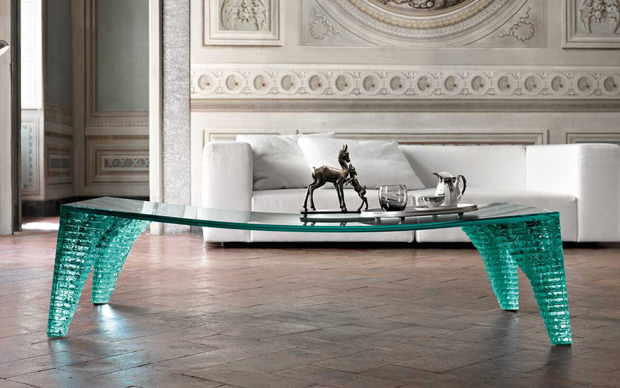 Atlas coffee table designed by Danny Lane for Fiam Italia, one of the most finest italian furniture Sydney has to offer