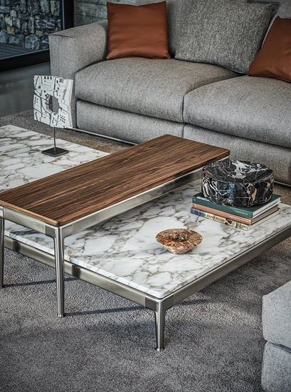 Coffee tables collection by Flexform, one of the best italian furniture Sydney has to offer