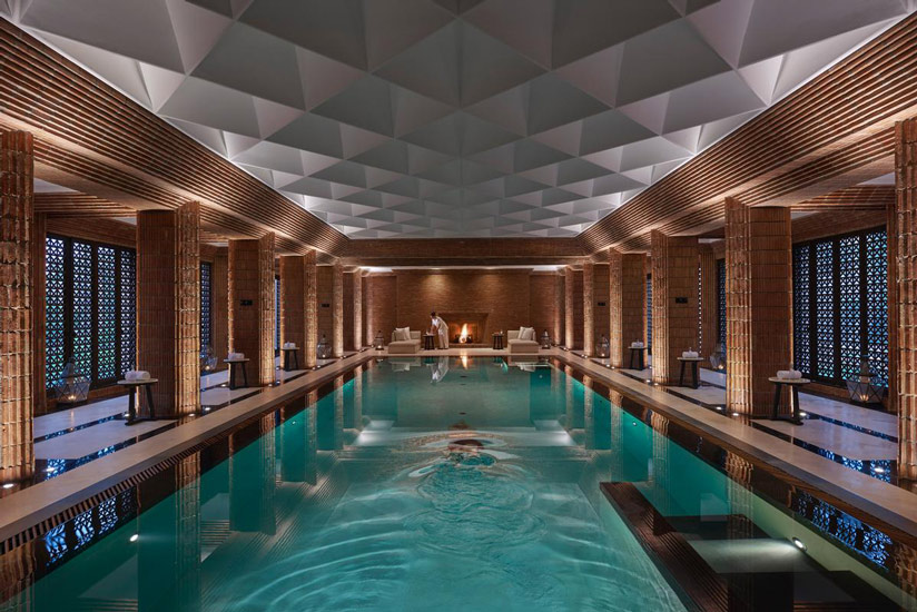 Thermal swimming Pool at Mandarin Oriental Spa: the Best Milan Luxury Spa destination for an exclusive retreat after a Fashion Boutique tour in Milan's Design City