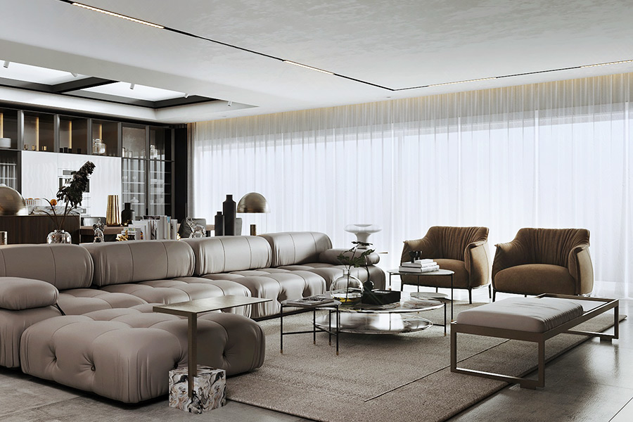 Living room project with luxury Style and Italian quality. Discover our selection of the best interior designers in Egypt