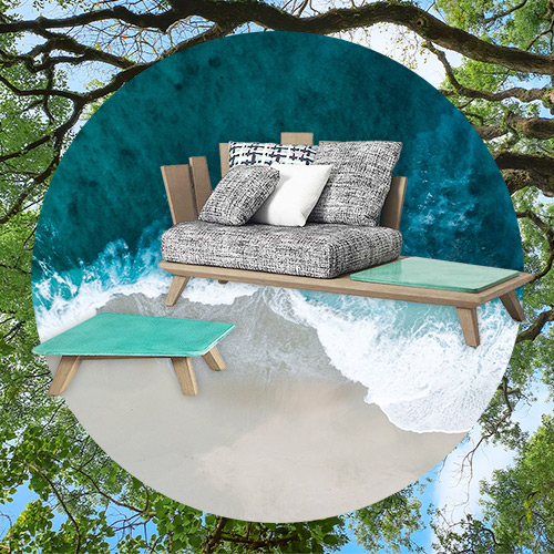 Paola Navone drew inspiration from her travels to create the Rafael collection for Ethimo, one of the latest in modern Italian outdoor furniture