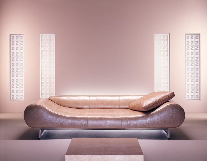 The Eros Sofa by Fendi Casa. This brand and more italian furniture brands can be found in Egypt. Discover the finest luxury furniture Egypt has to offer