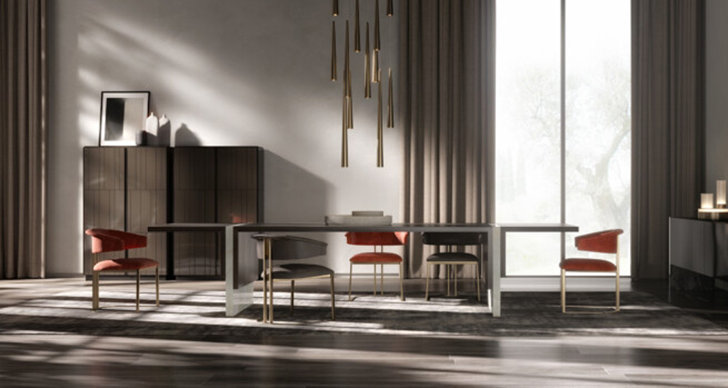 Cosmo Table designed by Emmmemobili. Discover the best Italian furniture Switzerland has to offer