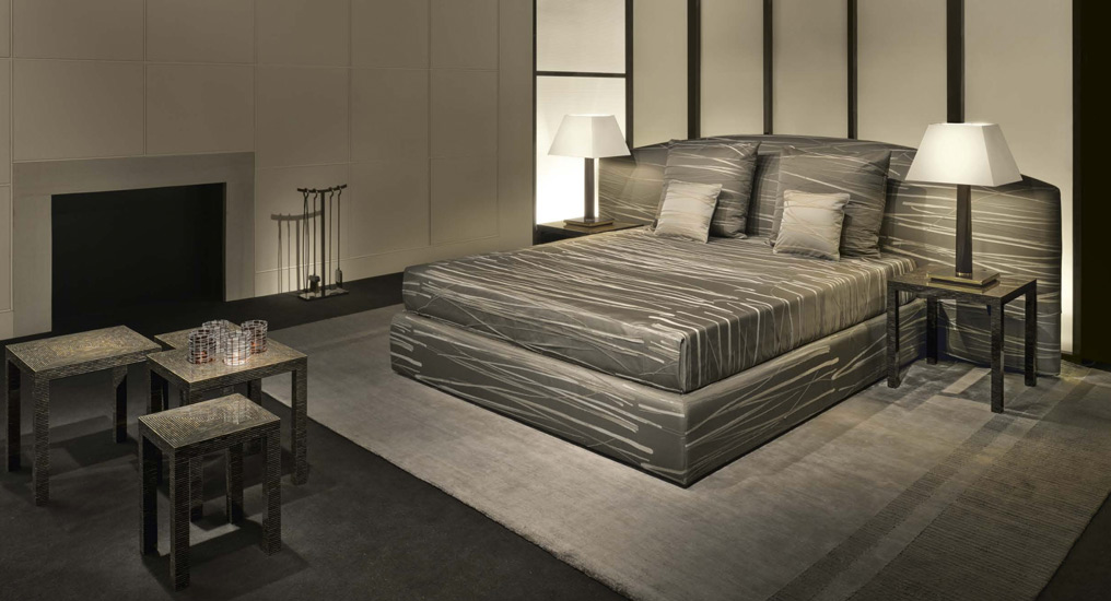 Dandy bed by Armani Casa, one of the best furniture stores in Cairo. Discover the finest luxury furniture Egypt has to offer