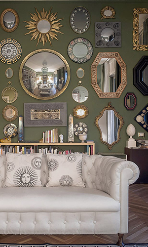 Casa Fornasetti is the Atelier and Laboratory of the Master of Milanese Interior Design Piero Fornasetti