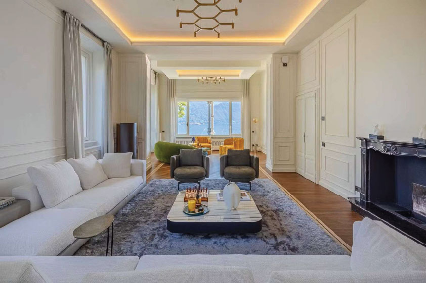 Front View Living Room of the Menaggio Villa