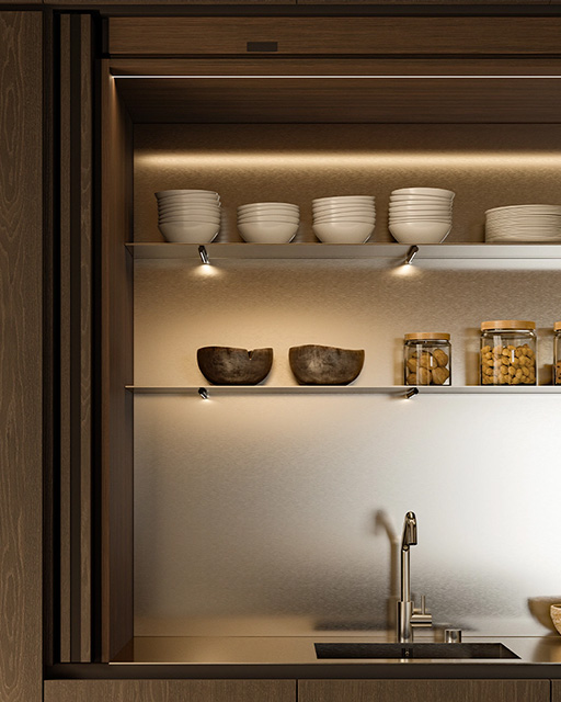 details of a bespoke italian kitchen