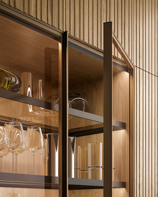details of a high end italian kitchen