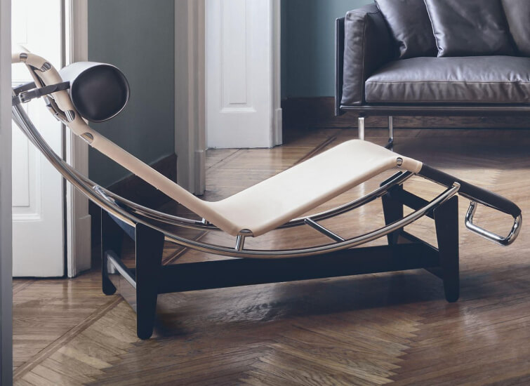 HomeFull365 Le Corbusier LC4 Chaise Lounge Chair Cushion and Strap in  Italian Full Grain Leather : : Hogar y Cocina
